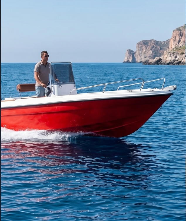 Mise à l'eau du bateau