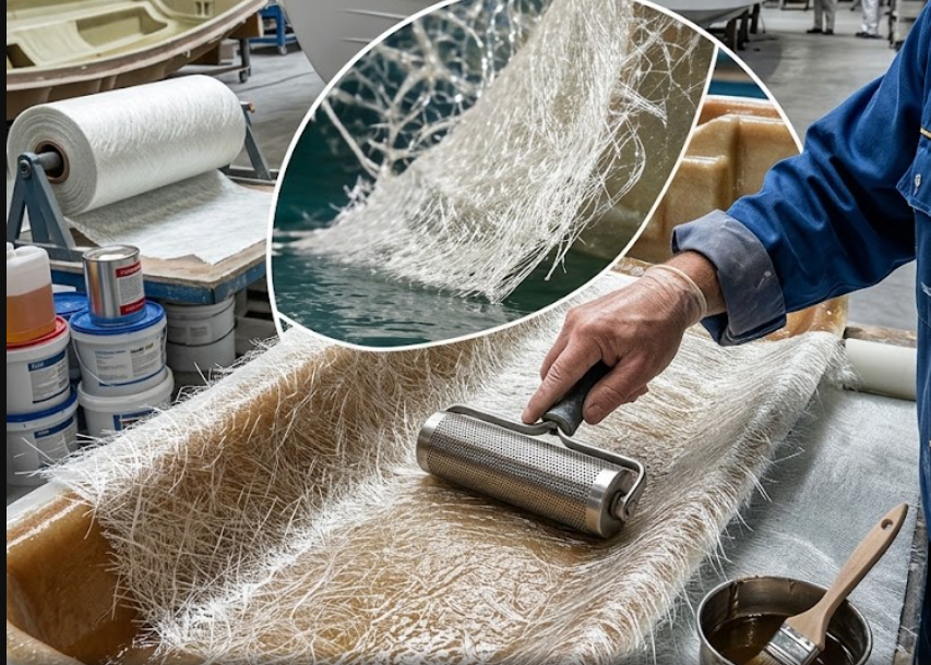 Fabrication des coques en fibre de verre